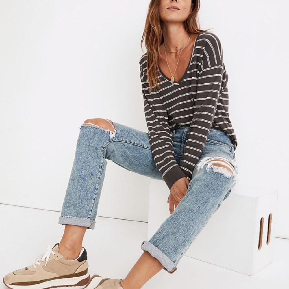 Software Cotton V-Neck Relaxed Tee